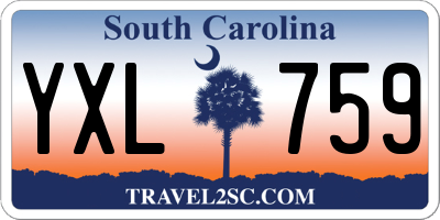 SC license plate YXL759