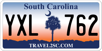 SC license plate YXL762