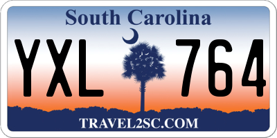 SC license plate YXL764