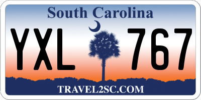 SC license plate YXL767