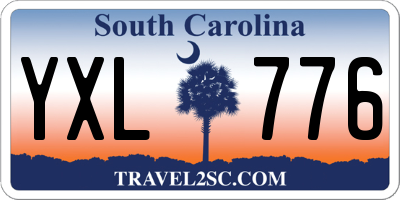 SC license plate YXL776