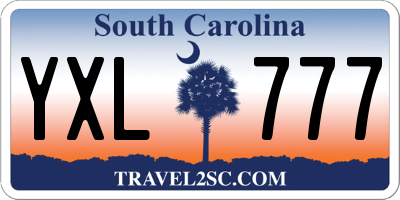 SC license plate YXL777