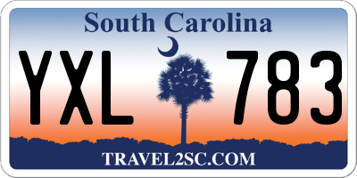 SC license plate YXL783