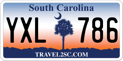 SC license plate YXL786