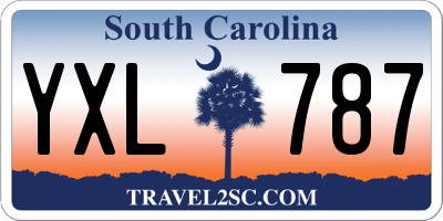 SC license plate YXL787