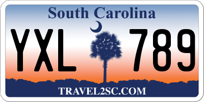 SC license plate YXL789