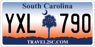 SC license plate YXL790