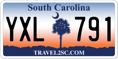 SC license plate YXL791