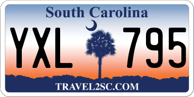 SC license plate YXL795