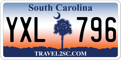 SC license plate YXL796