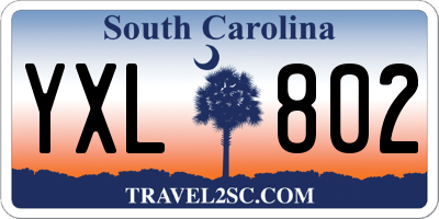 SC license plate YXL802