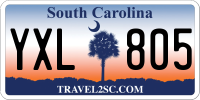 SC license plate YXL805