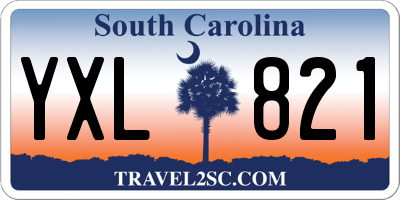 SC license plate YXL821