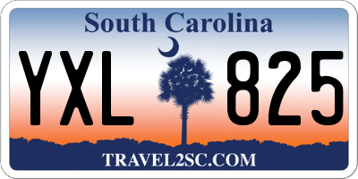 SC license plate YXL825