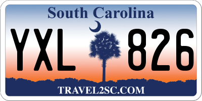 SC license plate YXL826
