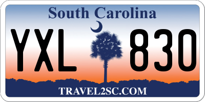 SC license plate YXL830