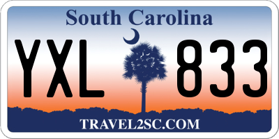 SC license plate YXL833