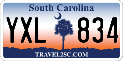 SC license plate YXL834