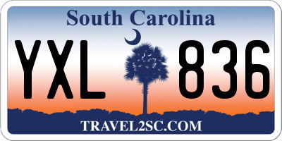 SC license plate YXL836
