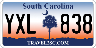 SC license plate YXL838