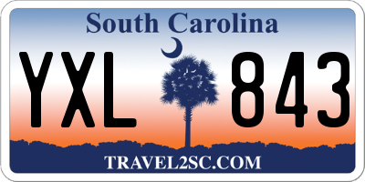 SC license plate YXL843