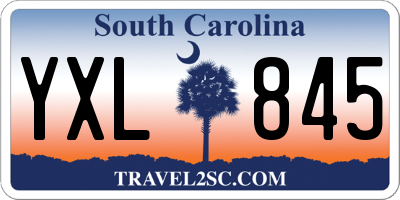 SC license plate YXL845
