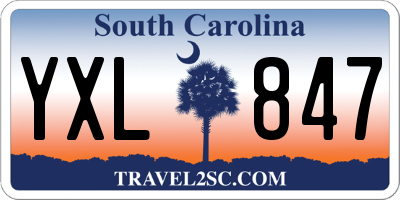 SC license plate YXL847