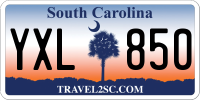SC license plate YXL850