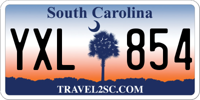 SC license plate YXL854