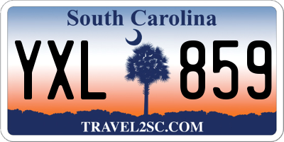 SC license plate YXL859