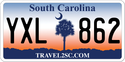 SC license plate YXL862
