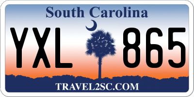 SC license plate YXL865