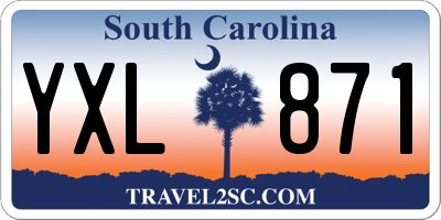 SC license plate YXL871