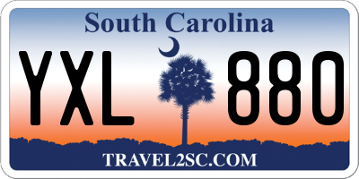 SC license plate YXL880
