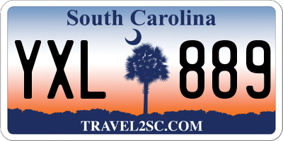SC license plate YXL889