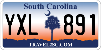 SC license plate YXL891