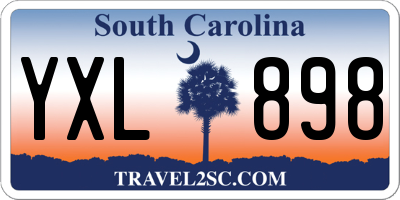 SC license plate YXL898