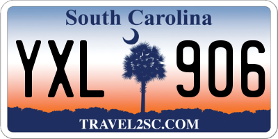 SC license plate YXL906