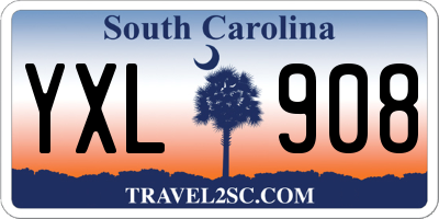 SC license plate YXL908