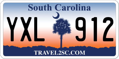 SC license plate YXL912