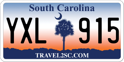 SC license plate YXL915