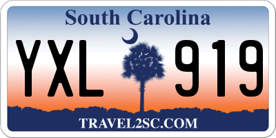 SC license plate YXL919