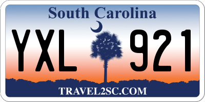 SC license plate YXL921