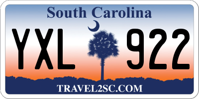SC license plate YXL922
