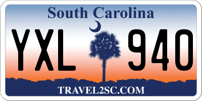 SC license plate YXL940