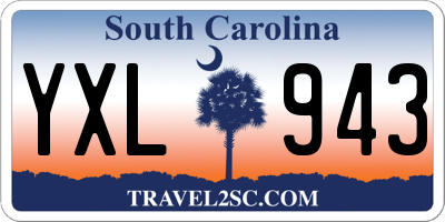 SC license plate YXL943