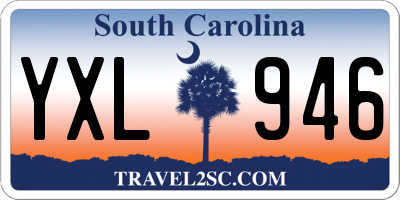 SC license plate YXL946