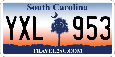SC license plate YXL953