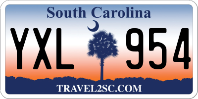 SC license plate YXL954