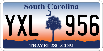 SC license plate YXL956